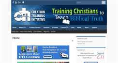 Desktop Screenshot of creationtraining.org